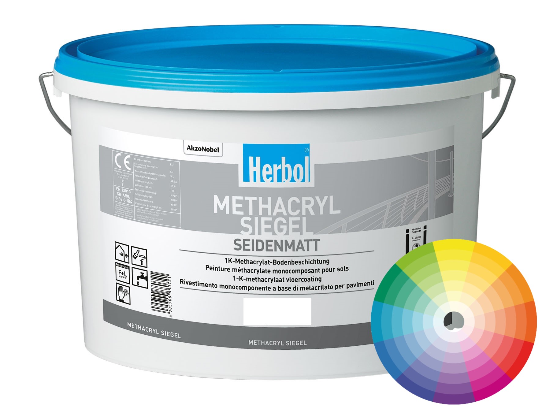 Herbol Methacryl Siegel Bodenfarbe 12,5 L Getönt