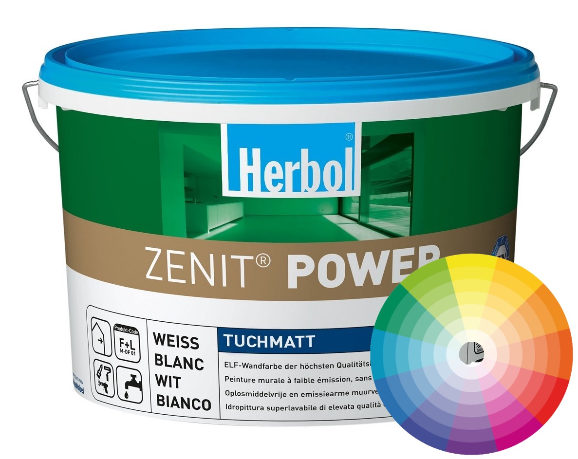 Herbol Wandfarbe Zenit Power 12,5 Liter Getönt
