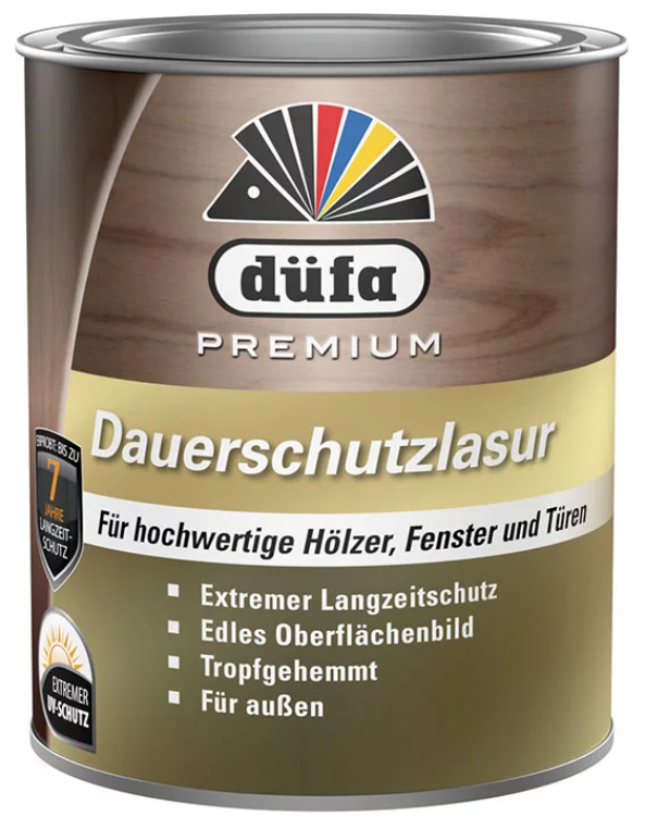 düfa Premium Dauerschutz Holzlasur 0,375 L Farblos